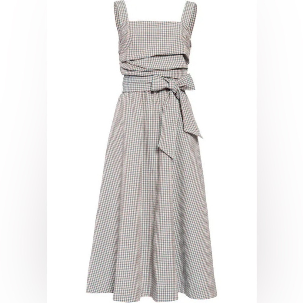 Veronica Beard Women's Positano Seersucker Midi Sundress